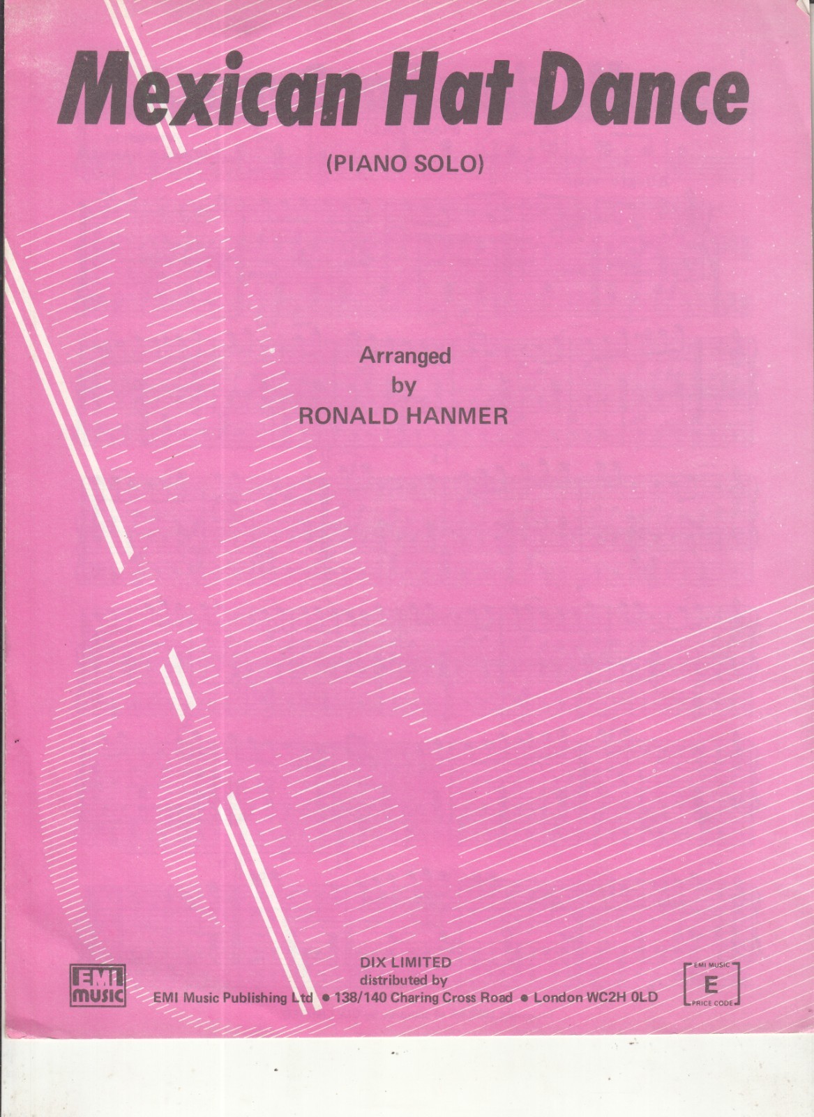 Mexican Hat Dance-Piano Solo-By Ronald Hanmer-1952-[768]-4 Pages-Sheet Music