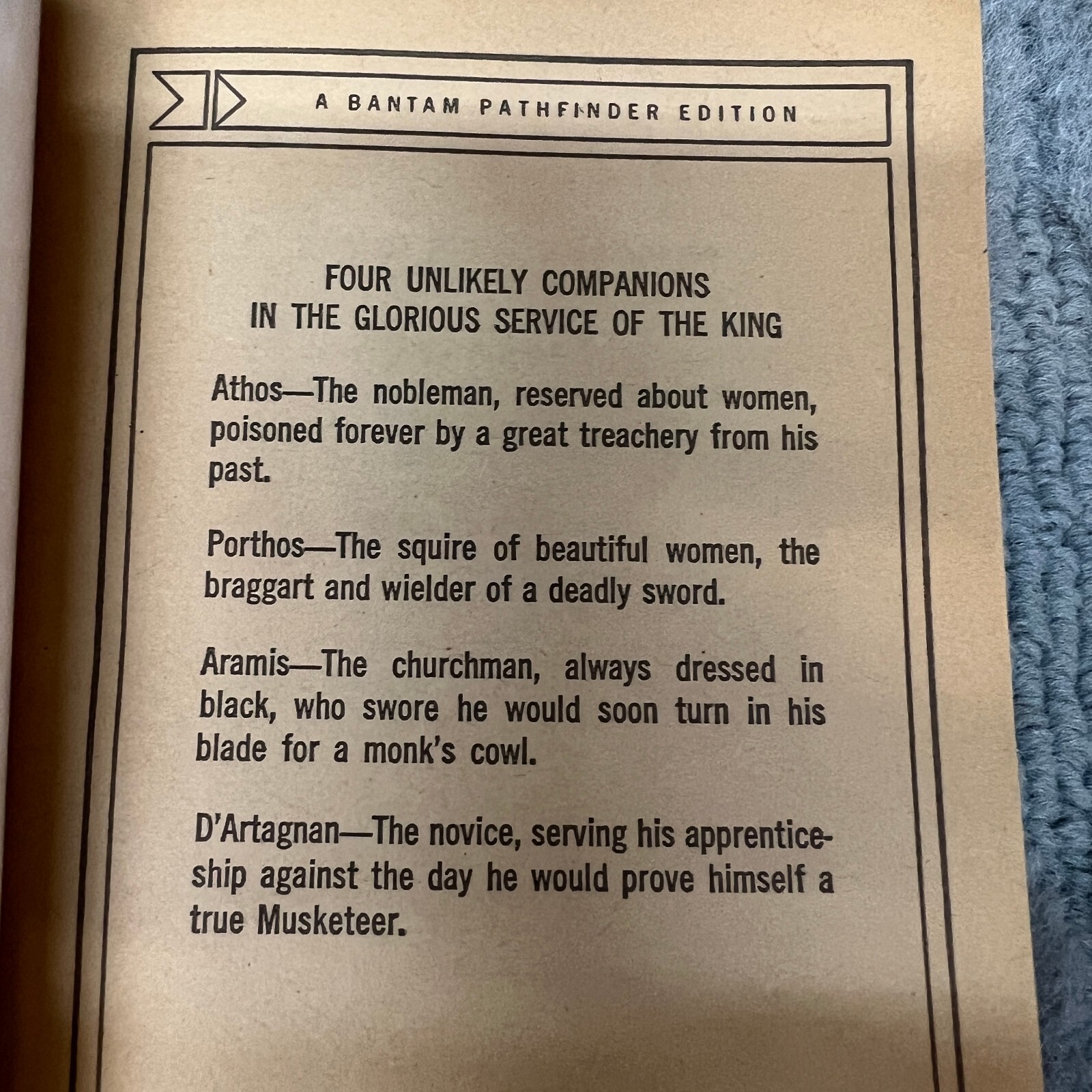 The Three Musketeers Classic Paperback Book by Alexandre Dumas Bantam Books 1969