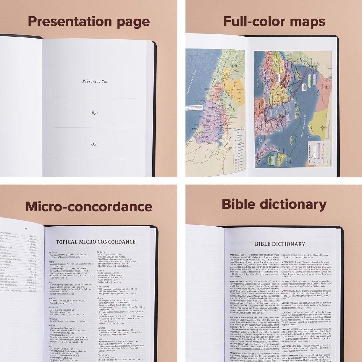 KJV Bible Black Imitation Leather, KJV Holy Bible, Red Letter Easy-To-Read Bible
