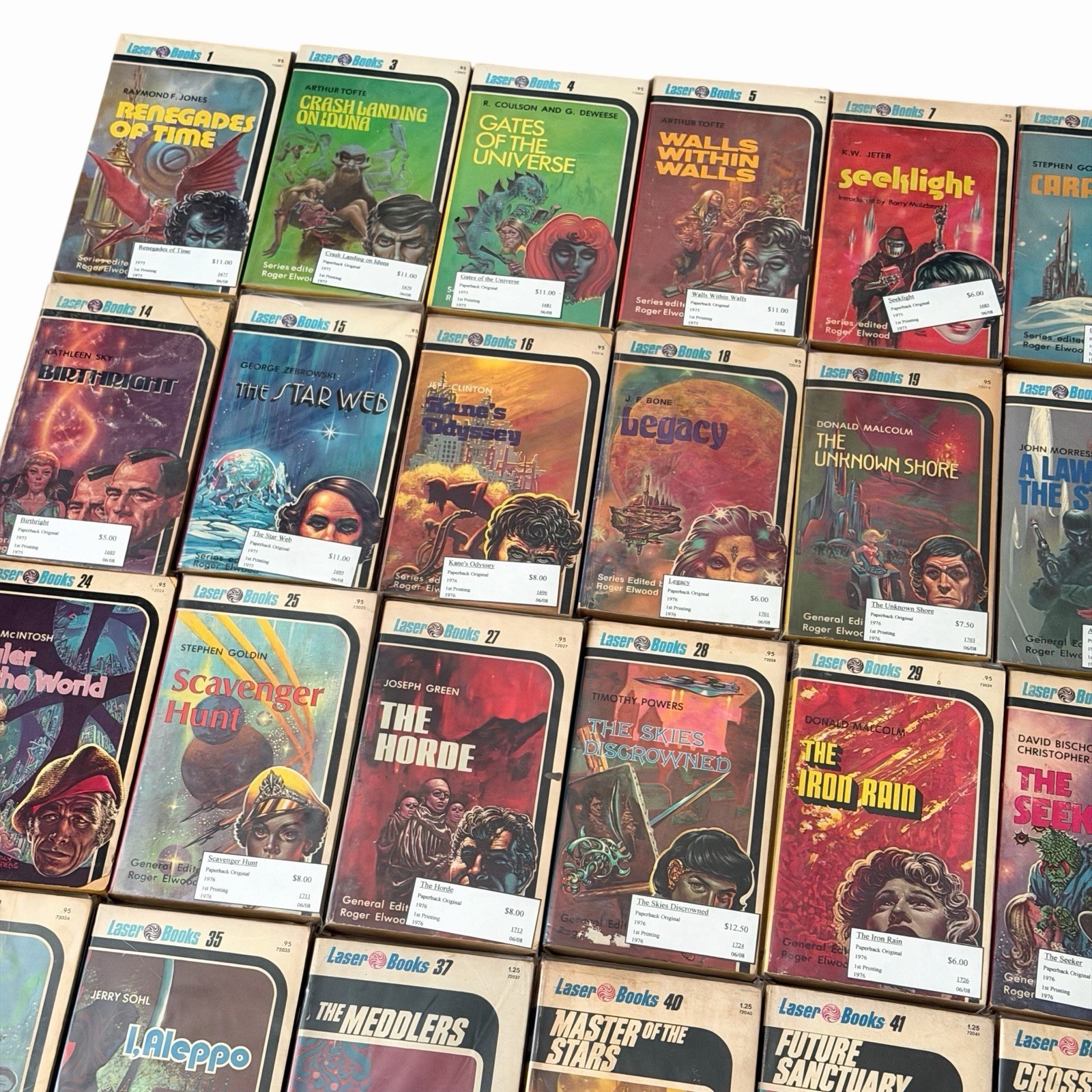Vintage Laser Books Lot of 44 Science Fiction Sci-Fi Paperbacks 1970s