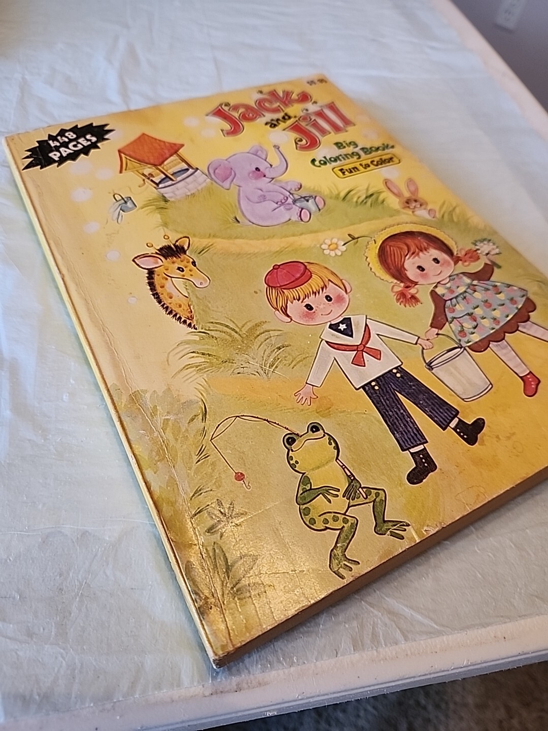 Jack And Jill Vtg Big Coloring Book, Claymore, Inc. Printed- Canada. 448 Pages.