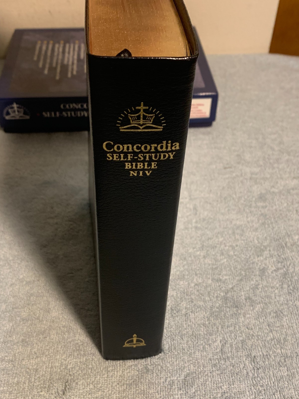 Concordia Self-Study Bible NIV Lutheran (Red Letter Ed.) Genuine Leather/Gilt