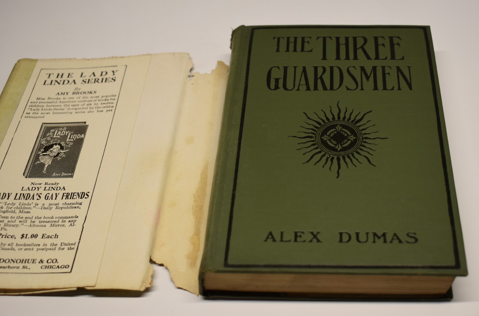 THE THREE GUARDSMEN by ALEXANDER DUMAS three musketeers paris ANTIQUE HC BOOK