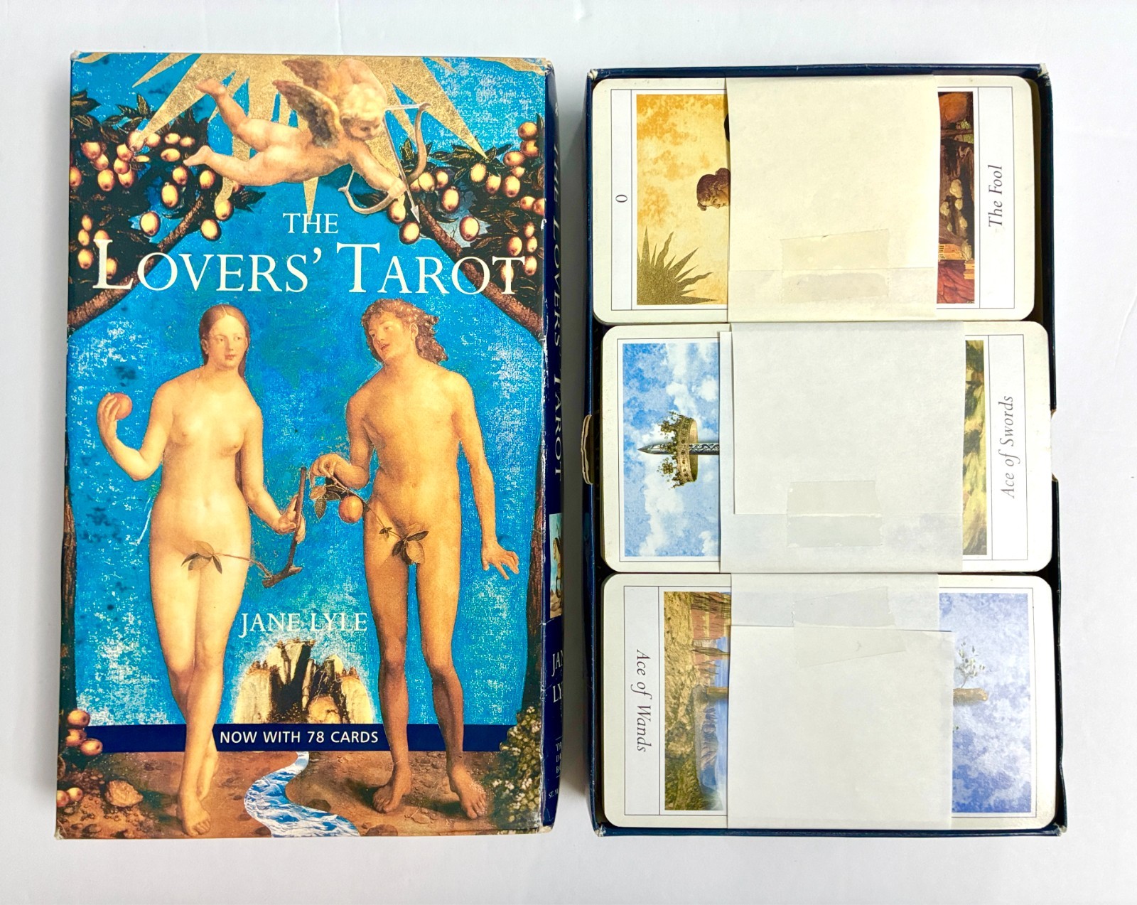 The Lover’s Tarot For Affairs of the Heart by Jane Lyle Book + Tarot Deck Cards