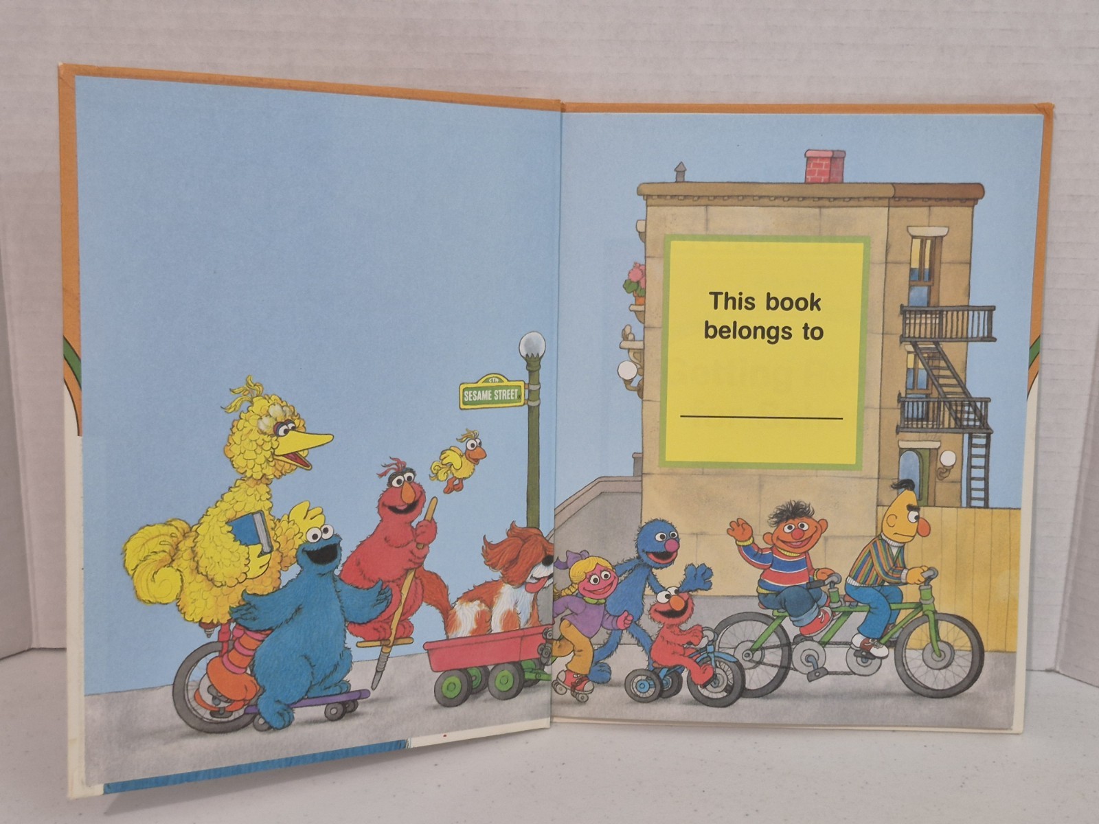 On My Way with Sesame Street Volumes 2 & 3 Vintage Book Set Jim Henson 1989