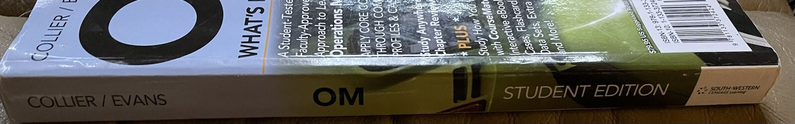 OM4 (with CourseMate Printed Access & Review Card) Student Ed/Collier/Evans-GOOD