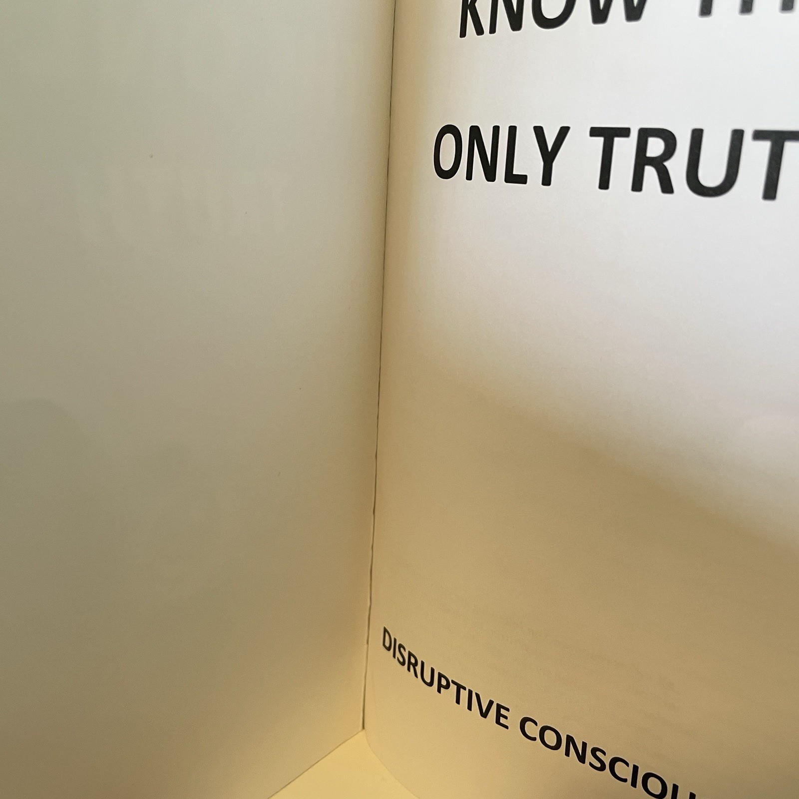 Know the Only Truth by Consciencia Disruptiva (Trade Paperback, Good)