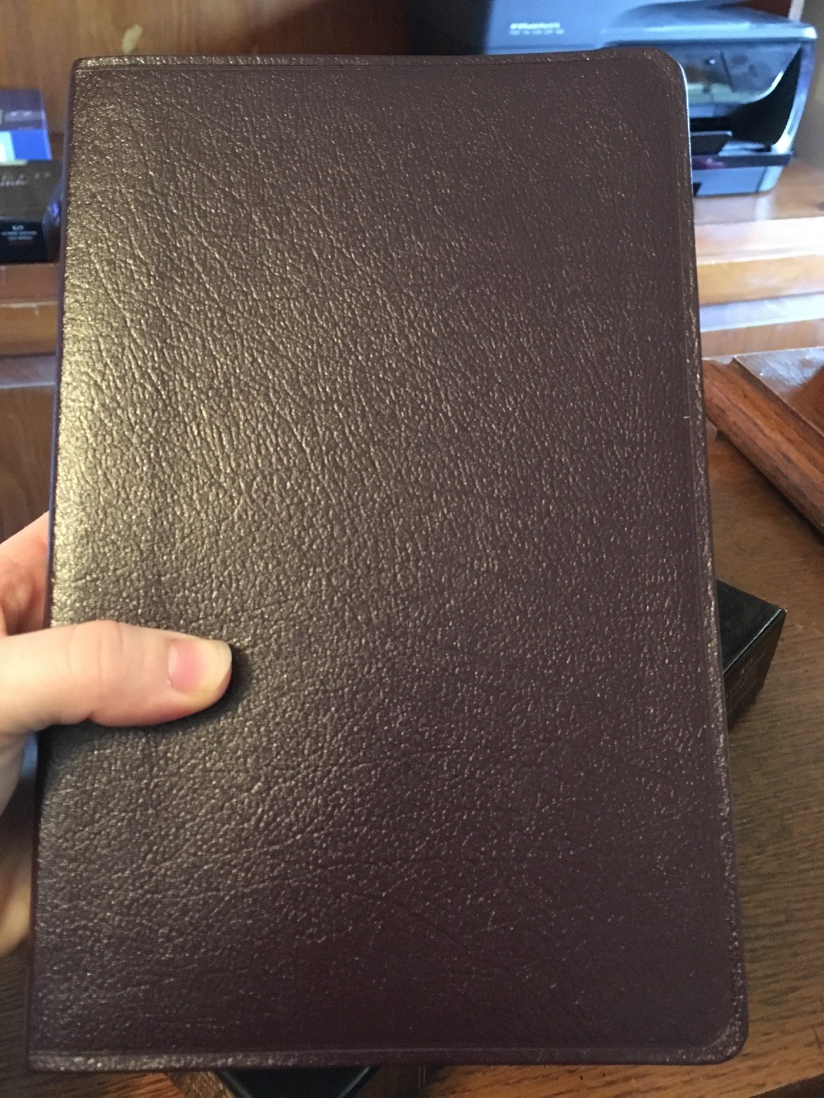 Leather KJV Old Scofield Study Bible 1917 notes Red letter Thumb-Indexed