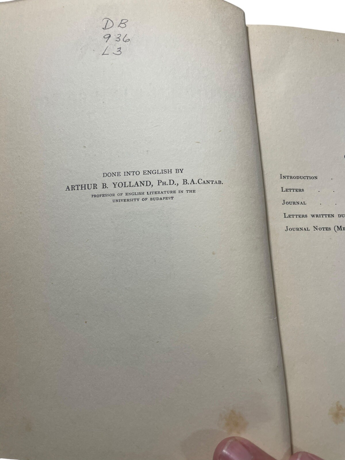 The Letters and Journal (1848-49) of Count Charles Leiningen-Westerburg 1911