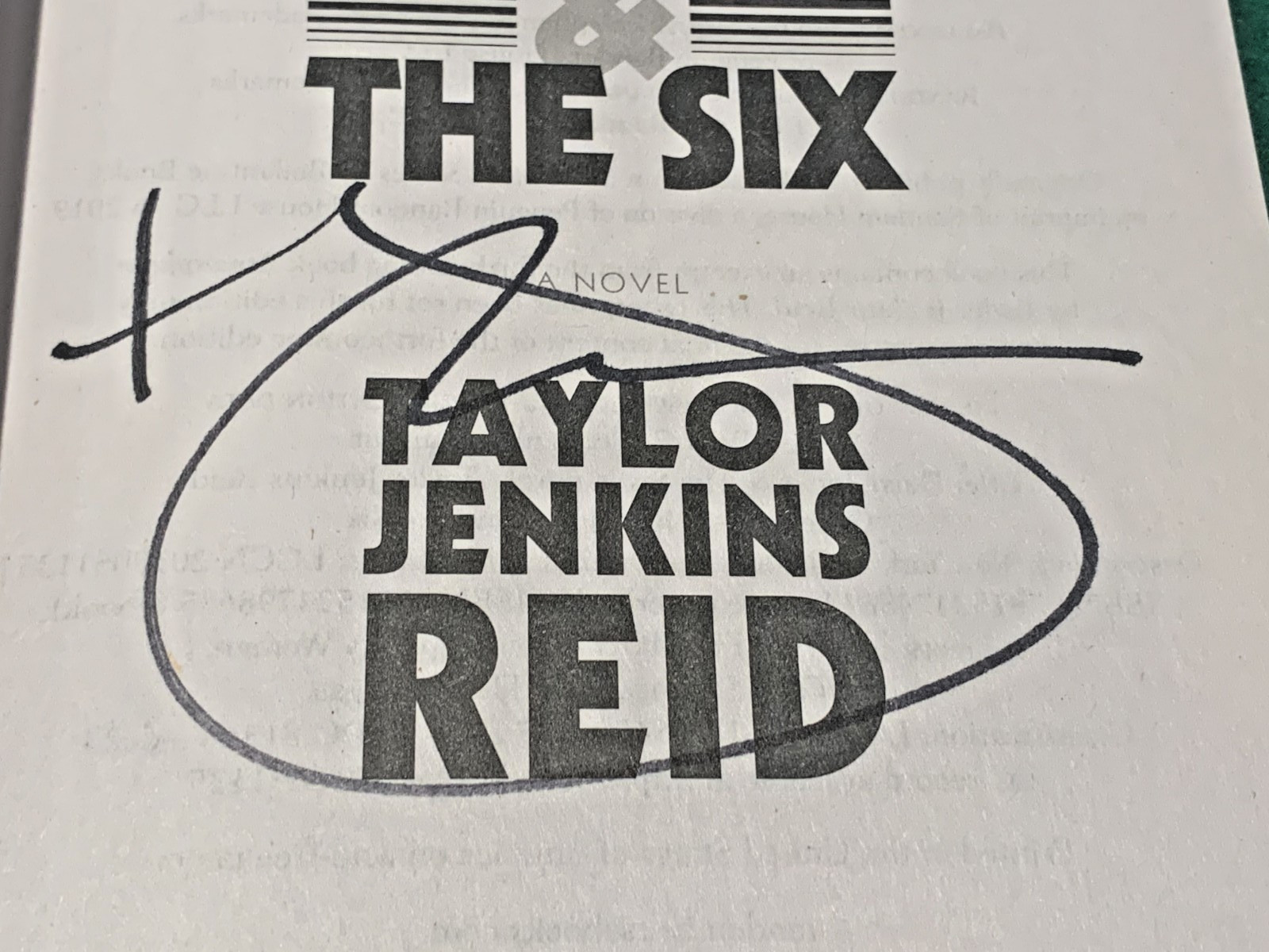 Daisy Jones & The Six by Taylor Jenkins Reid SIGNED 33rd Print Trade PB 2020