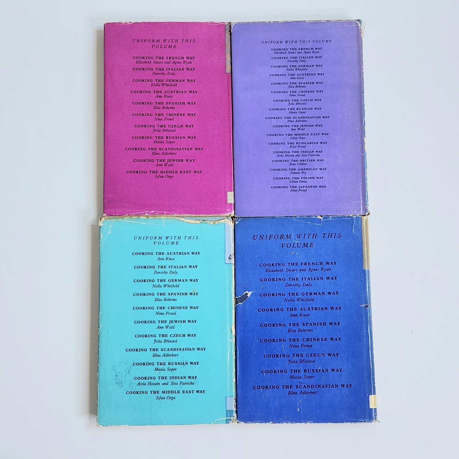 Vintage 1960s International Hardcover Cookbooks Spring Books Dust Jackets Lot 4