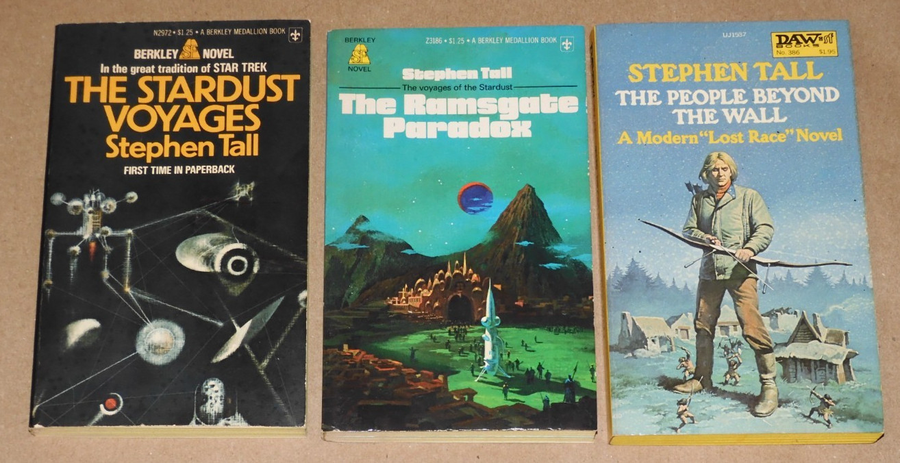 3 STEPHEN TALL Space Opera Sci-Fi 1970s VGC/NM PBs THE STARDUST VOYAGES ++!