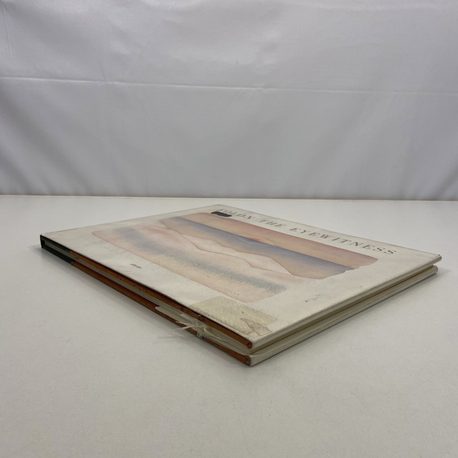 Folon The Eyewitness 26 Watercolors Ex-Library VTG 1980 Harry Abrams LARGE HCDJ