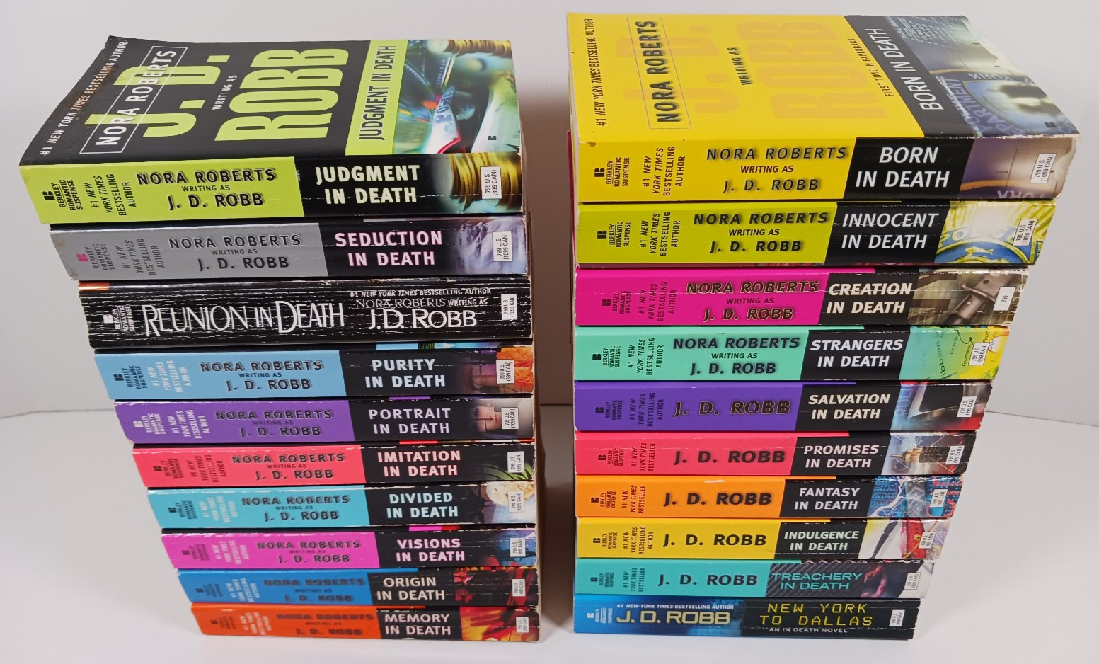 Lot of 20 J.D. Robb In Death Series Paperback Books Nora Roberts