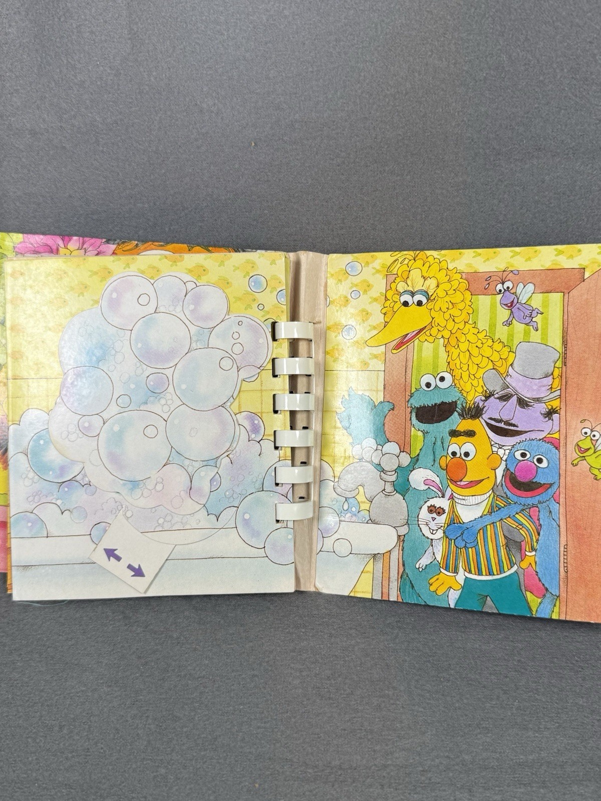 Vintage 1986 Sesame Street Who’s Hiding Golden Touch Feel Book