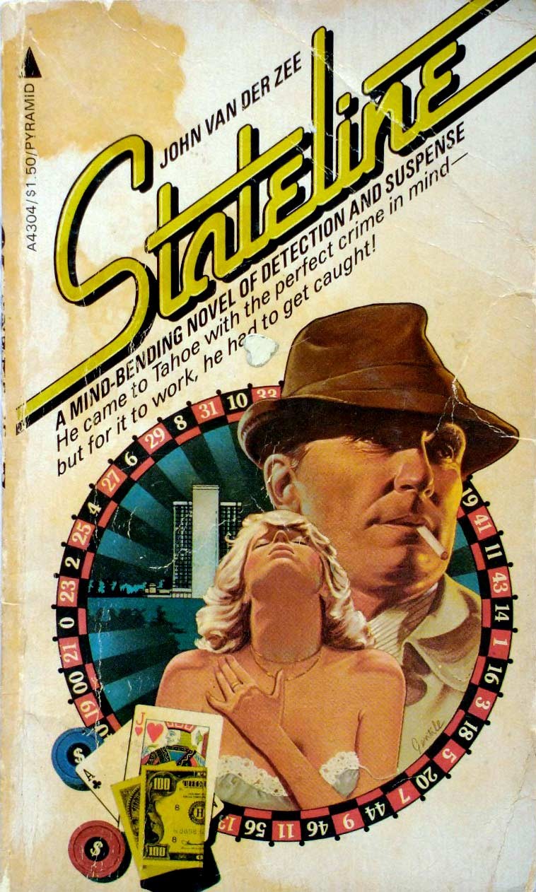Stateline by John Van Der Zee / 1977 Pyramid Mystery Paperback