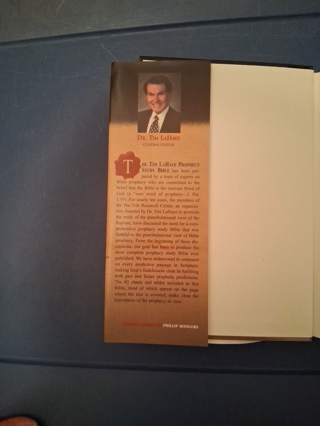 Prophecy Study Bible by Tim Lahaye (2000, Hardcover)