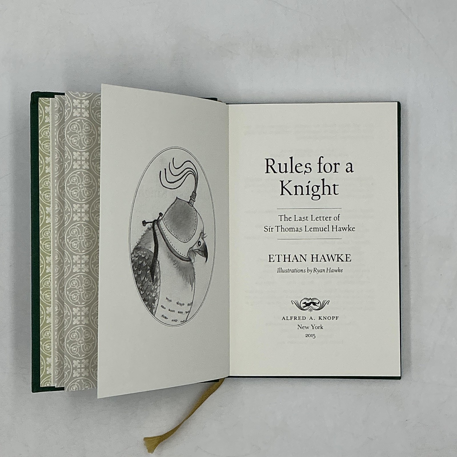Rules For A Knight Ethan Hawke 2015 Green HC Alfred A Knopf 1st Edition Novel