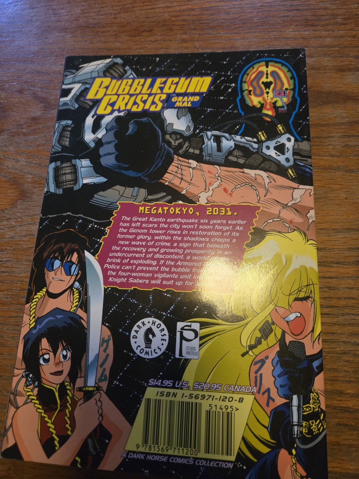 BUBBLEGUM CRISIS: GRAND MAL (Dark Horse 1995 US Collection TPB TP ~ Adam Warren)