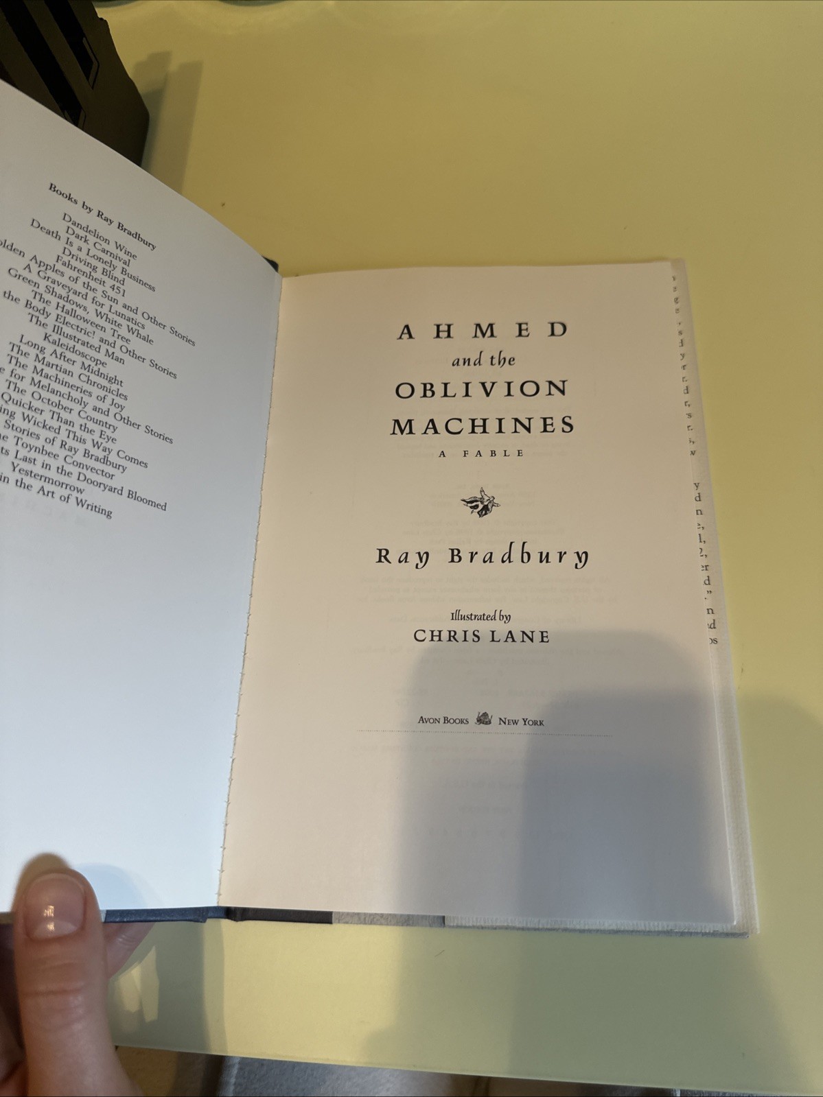 1998 FIRST EDITION RAY BRADBURY AHMED AND THE OBLIVION MACHINES HC RARE BOOK S9