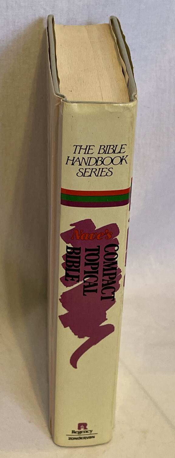 Nave’s Compact Topical Bible 1972 Regency Reference Library Zondervan HB Dust Ja