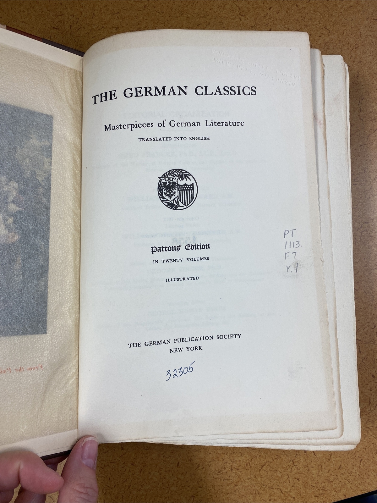 Antique The German Classics Patrons Edition 18 volumes 1914