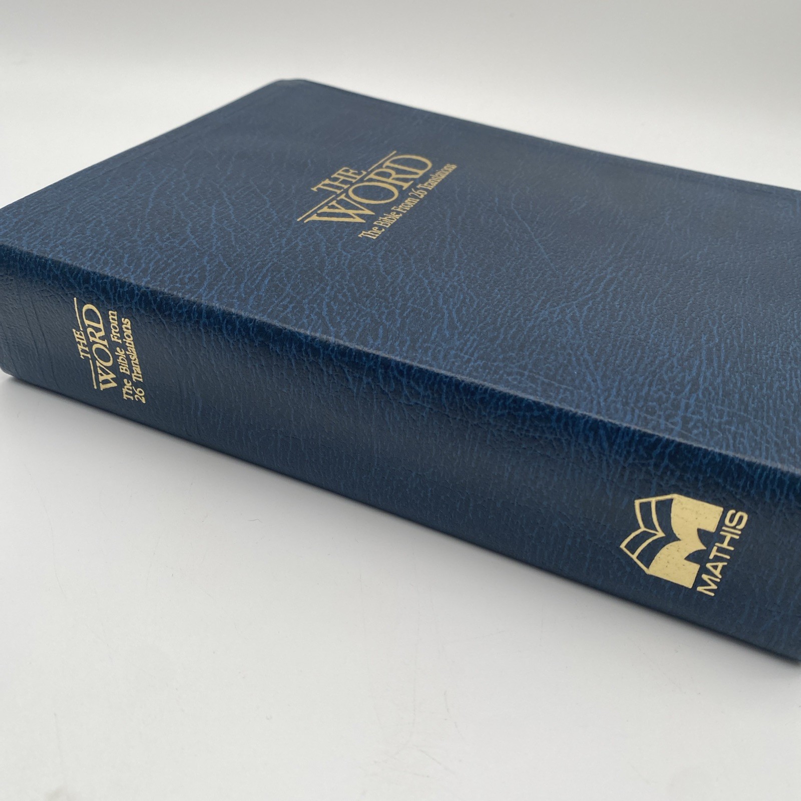 The Word Bible from 26 Translations Bonded Leather 1993 Mathis Publishers +Box