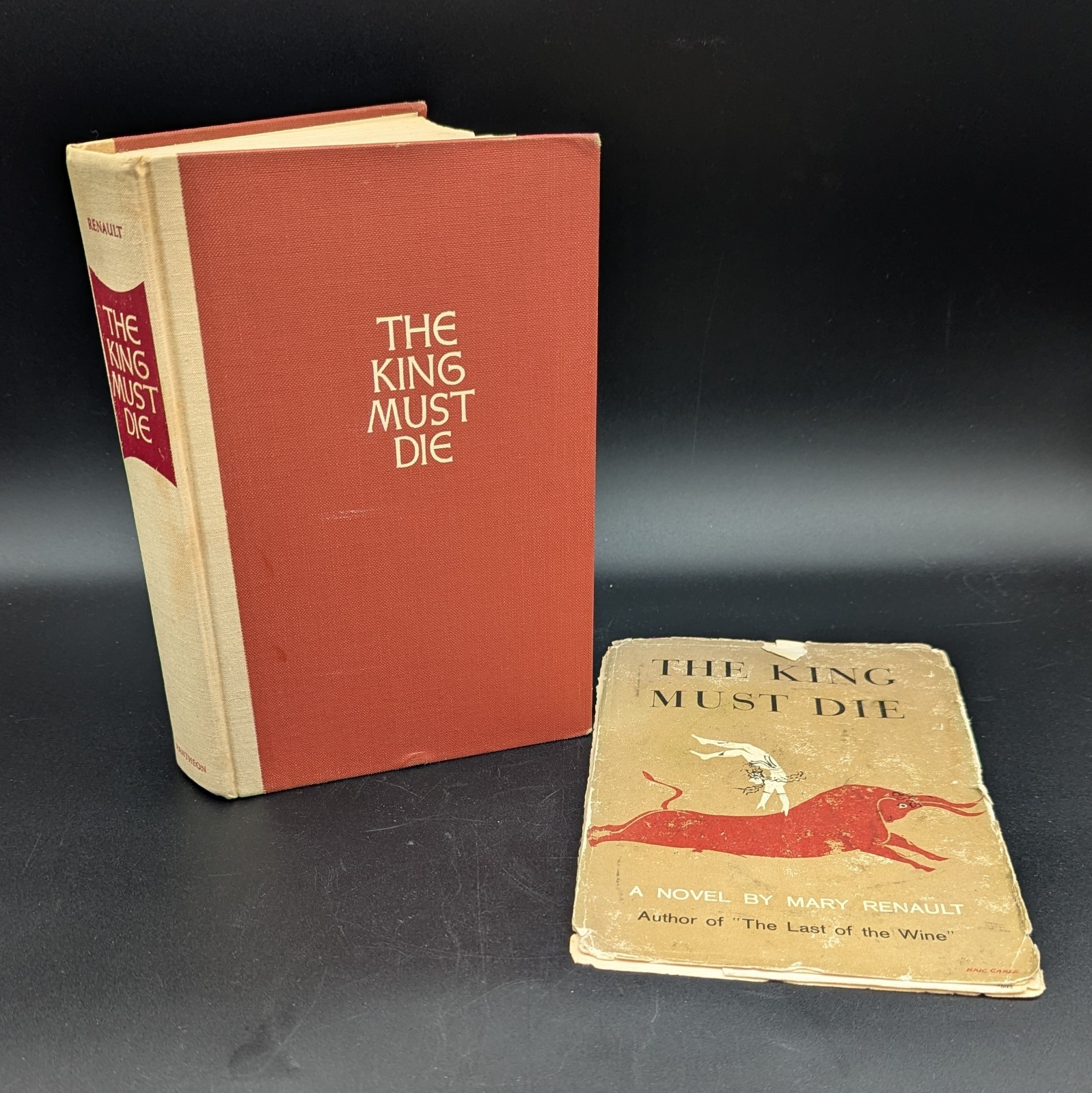THE KING MUST DIE Mary Renault – Hardcover 1958 First Edition Pantheon Books USA
