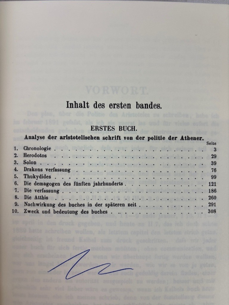 Aristoteles und Athen, Band 1 & 2 in einem Buch. Reprografischer Nachdruck der 1