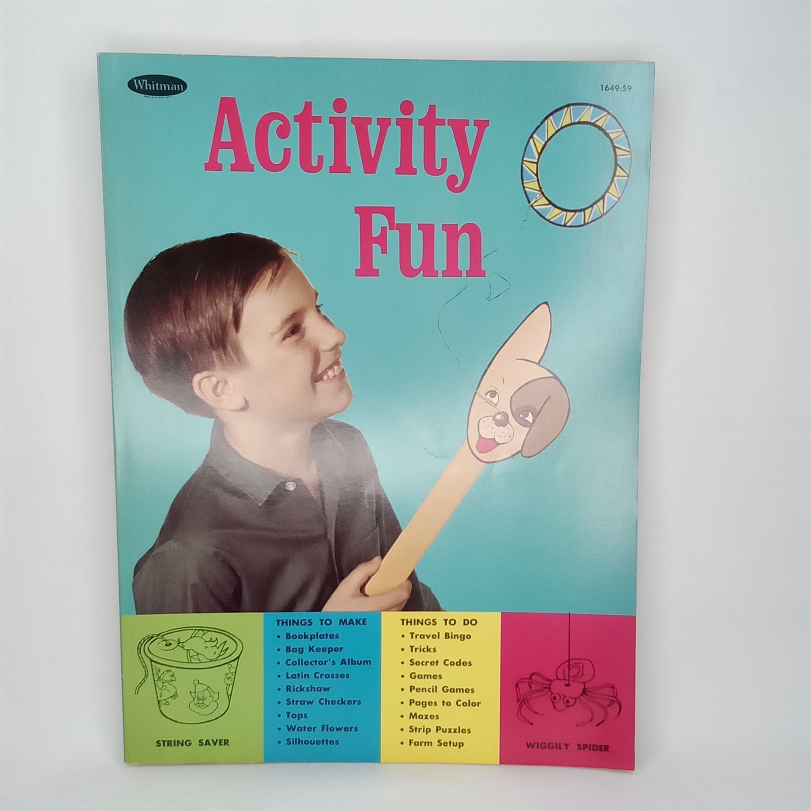 Vintage 1968 Activity Fun Book Hazel Hoecker Whitman Publishing Paperback Unused