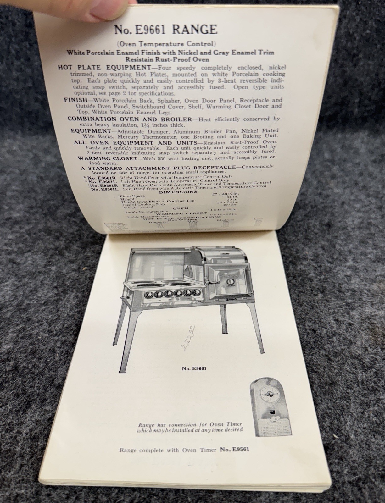 Vintage ca 1910s Universal Electric Ranges Appliance Catalog Landers Frary Clark