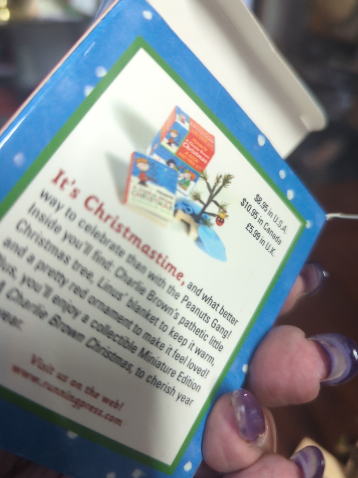 RP Minis A Charlie Brown Christmas Book & Tree Kit Charles Schulz