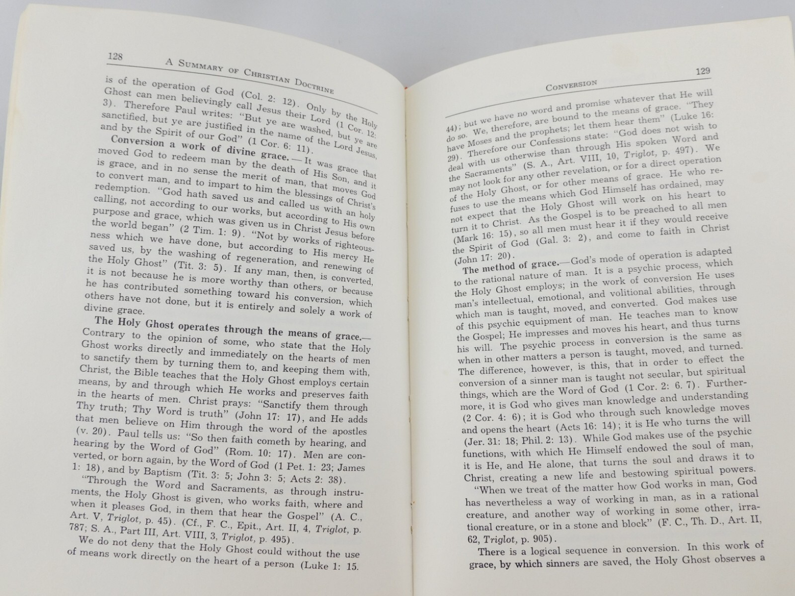 Christian Doctrine Summary 1971 Hardcover by Edward W A Koehler Concordia