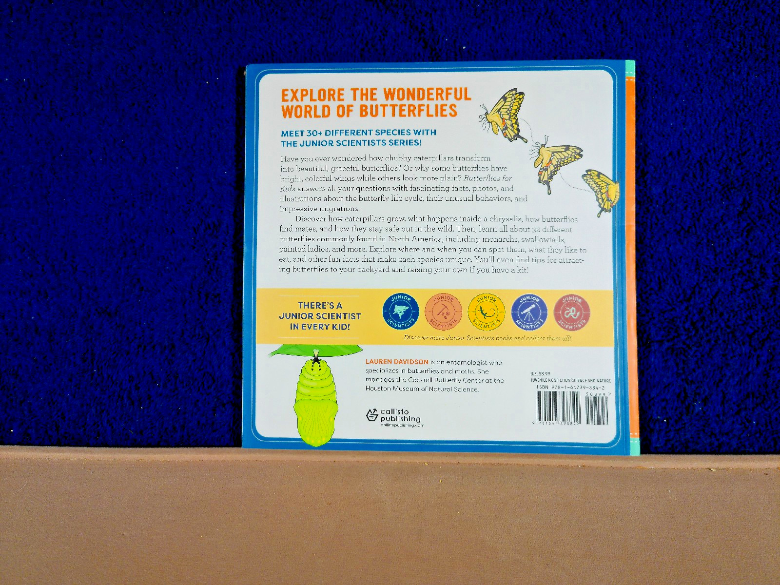 BUTTERFLIES FOR KIDS AGE6-9 JUNIOR SCIENTIST’S GUIDE 72 PAGES 2021