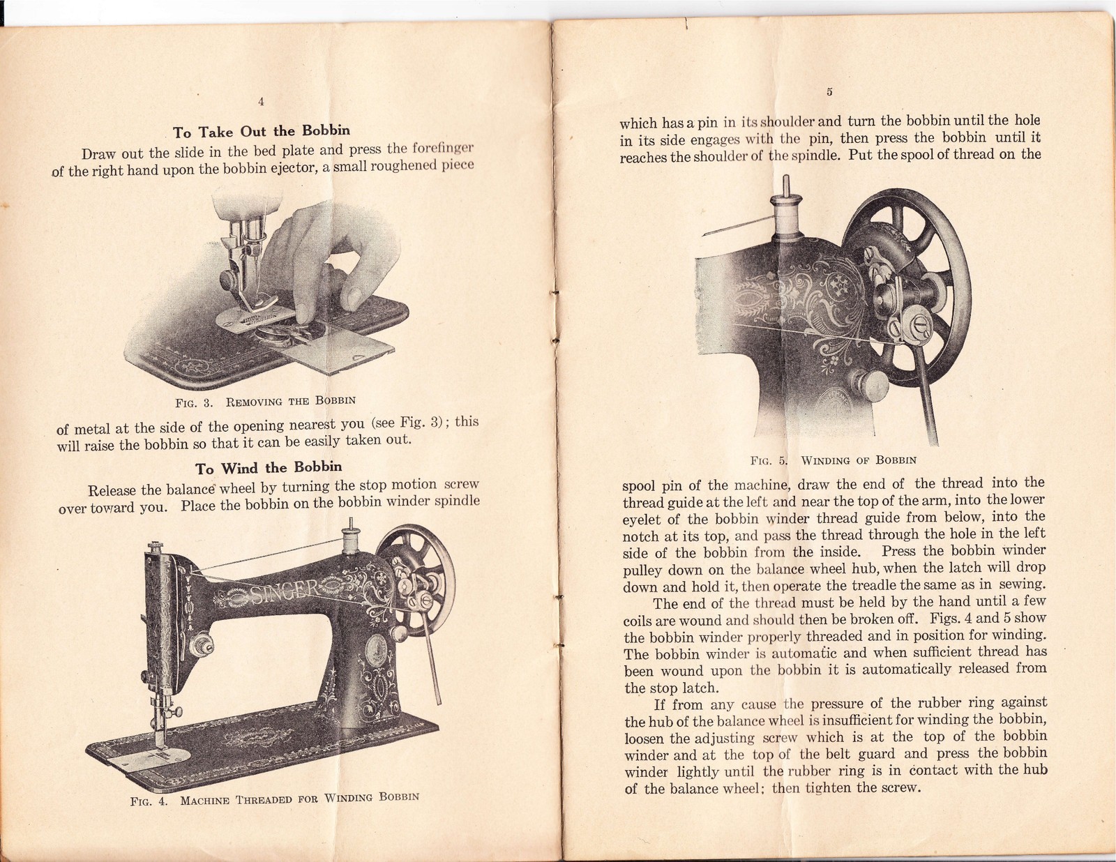 SINGER 66-1 Sewing Machine Instruction Manual – RUGGED WIRE BOUND – TOUGH JACKET