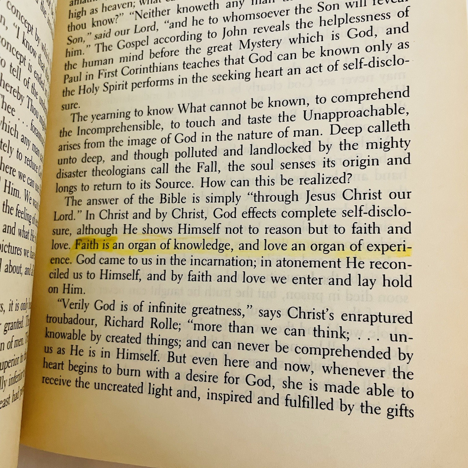 The Knowledge of the Holy by A.W. Tozer Paperback 1961 Christian Classic