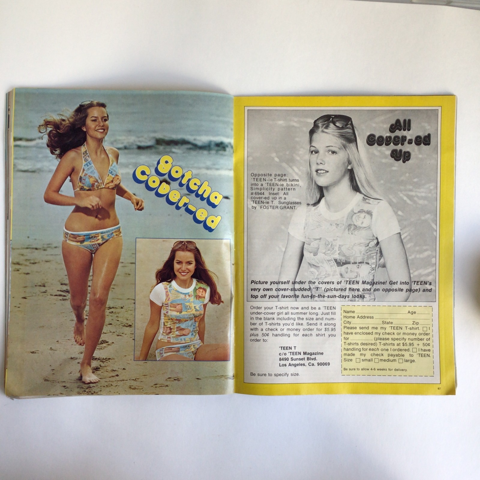 Vintage TEEN Magazine – JUNE 1976 Young & Lovin 96 Pages Fashion, Ads, Advice