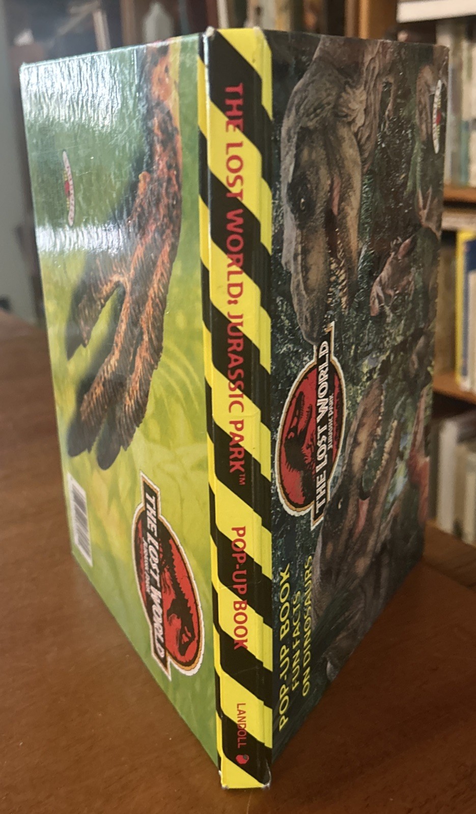1997 JURASSIC PARK THE LOST WORLD HC Landoll’s POP UP Book