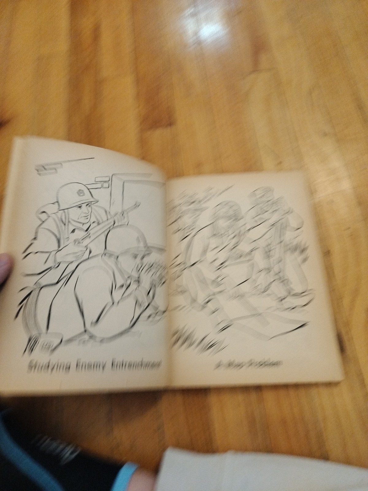 WHITMAN BATTLE ACTION COLORING BOOK, FEW PAGES COLORED 1118