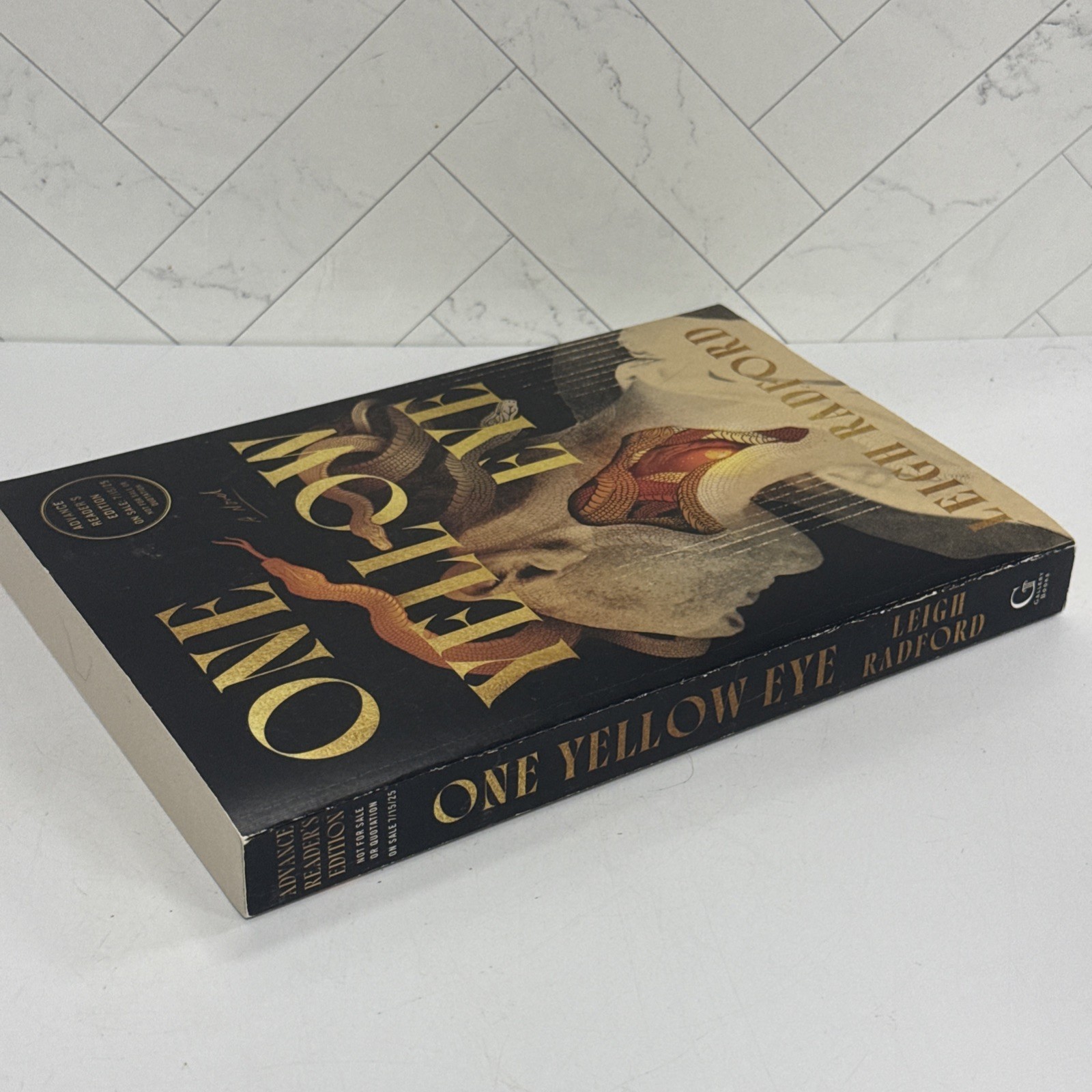 One Yellow Eye Leigh Radford Paperback Proof Advanced Reader Copy ARC Zombies