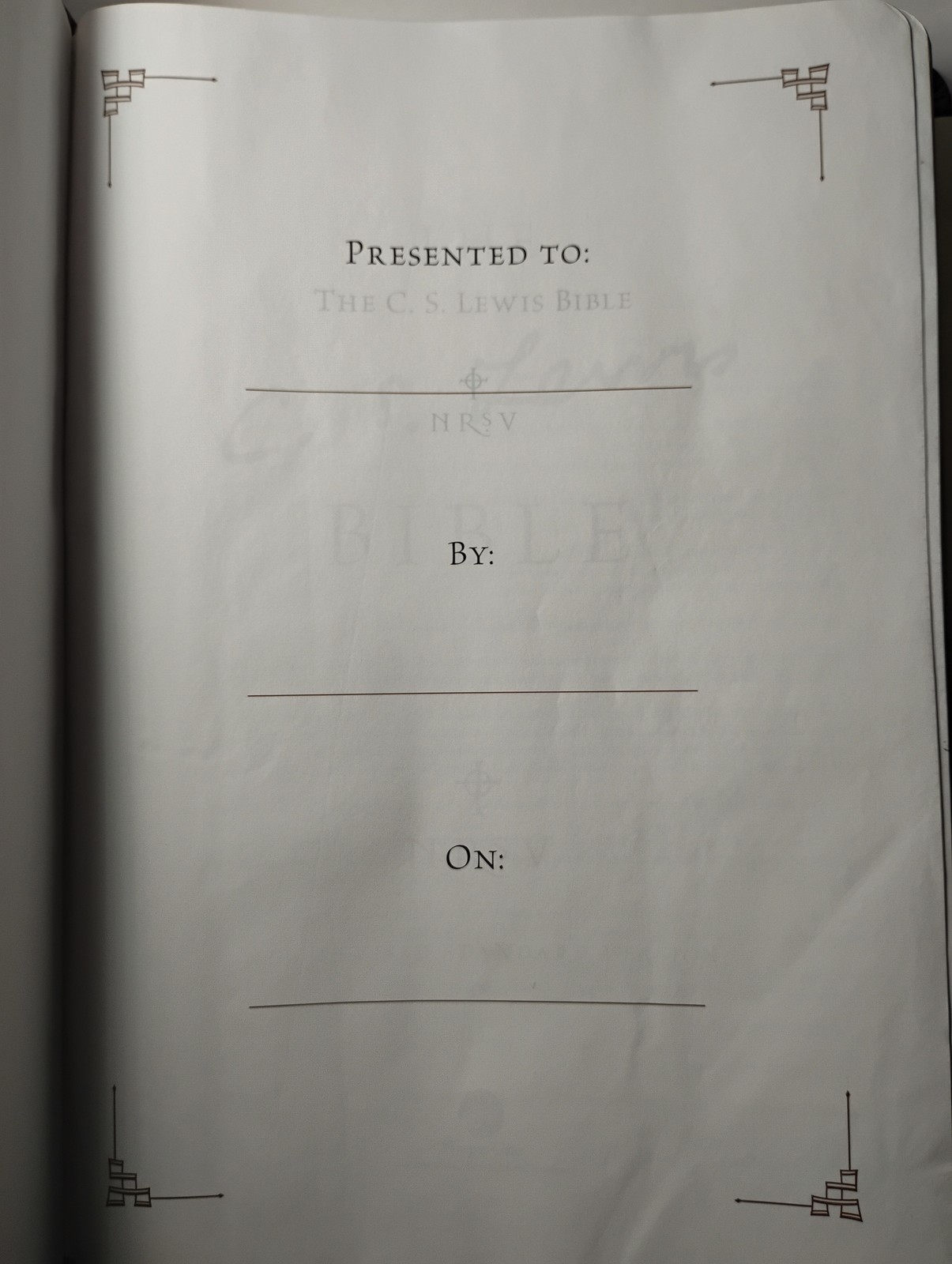 The C.S. Lewis Bible – Leather Edition