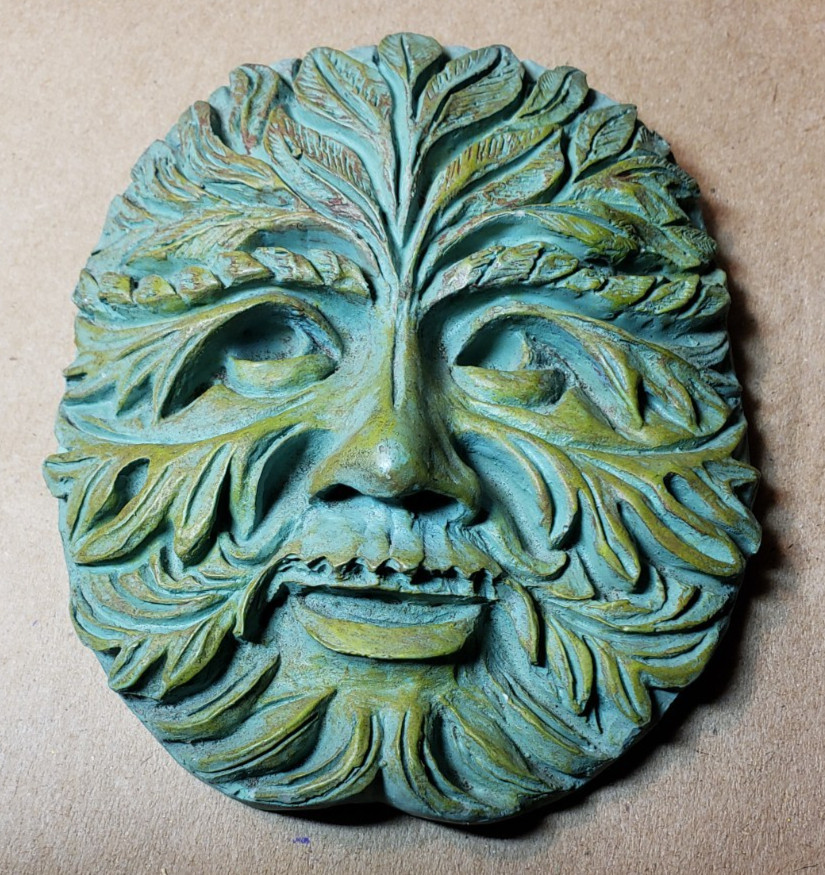 The Green Man: Spirit of Nature- plaque & book kit
