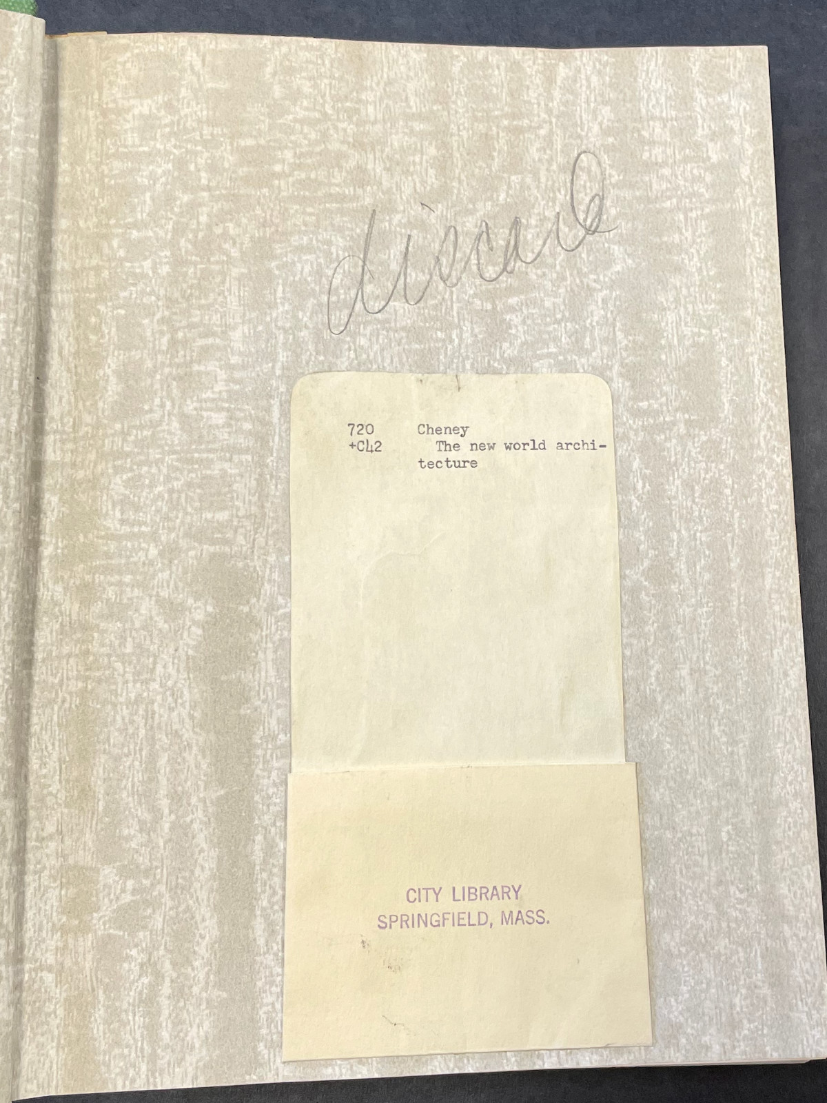 Sheldon Cheney 1930 THE NEW WORLD ARCHITECTURE Ex-Library Rebind HC