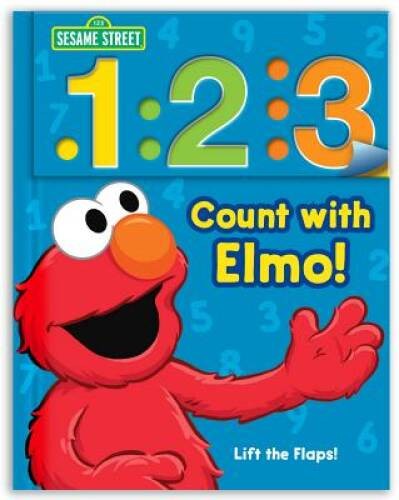 Sesame Street: 1 2 3 Count with Elmo!: A Look, Lift, & Learn Book (Look, – GOOD