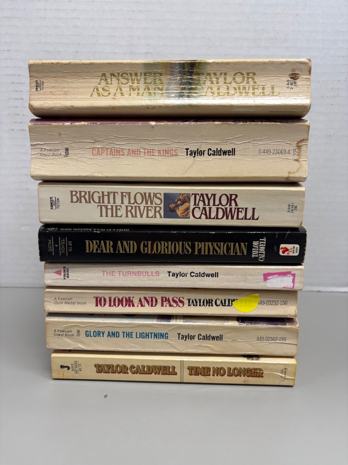 Taylor Caldwell Historical Fiction Lot of 8 Paperbacks (See Photos for Titles)