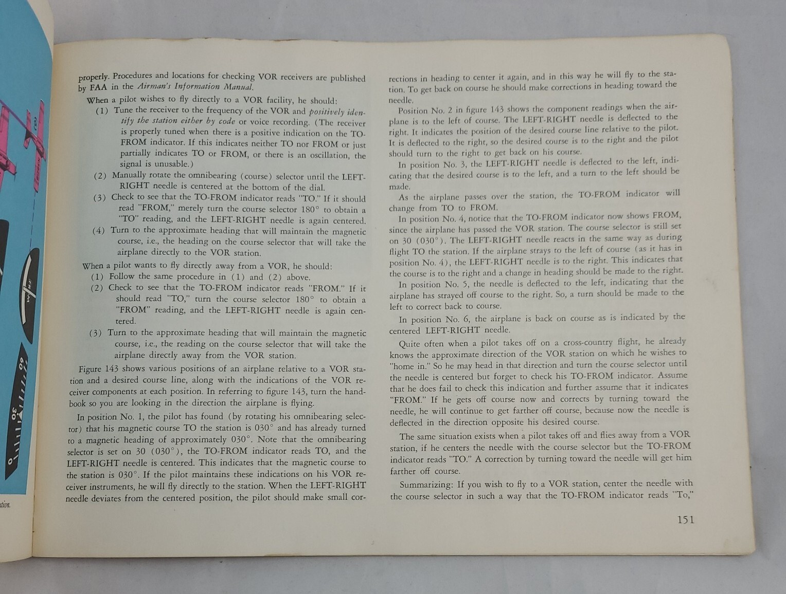 Vtg 1965 Private Pilots Handbook AC 61-23 Aeronautical Knowledge 174 Pages