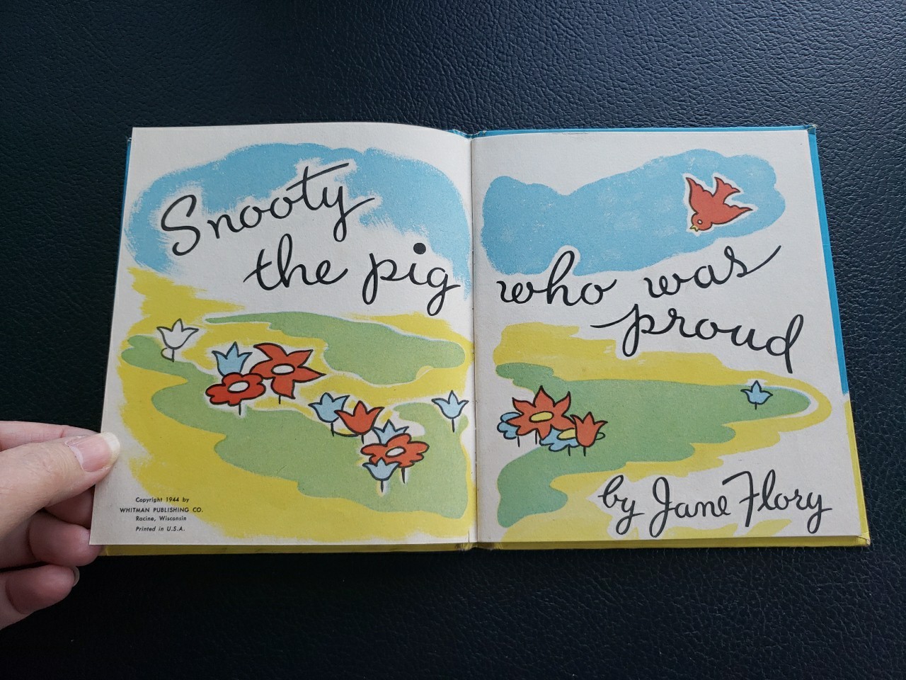 Vintage SNOOTY Childrens Book 1944 By Jane Flory Tell-a-Tale Whitman Publishing