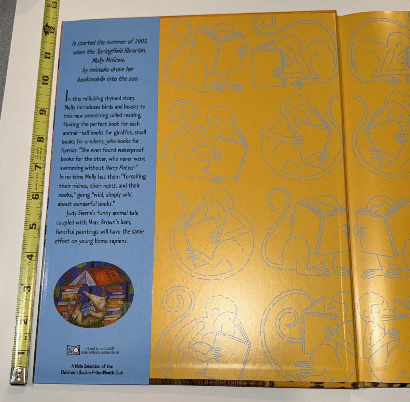 Wild About Books by Judy Sierra 2004 Hardcover w/ Dust Jacket E B White Award