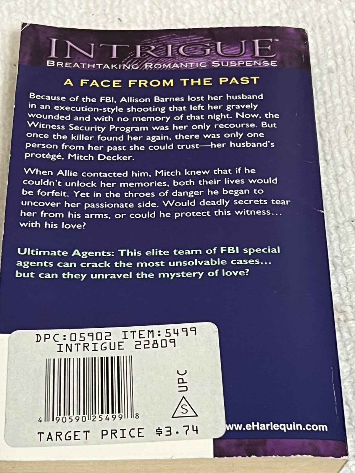 Harlequin Intrigue Series Lot 4 Paperback Books