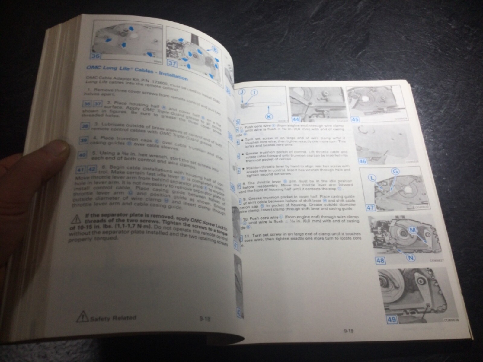 1989 Johnson Evinrude 40-55 HP Outboards OEM Service Manual CE 25 40 48 50 55 HP
